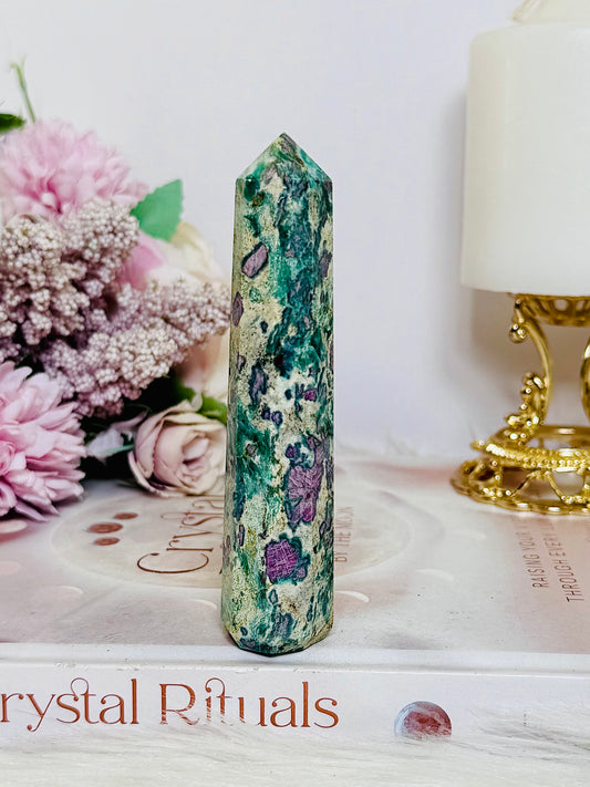 Ruby in Fuchsite Tower 11cm