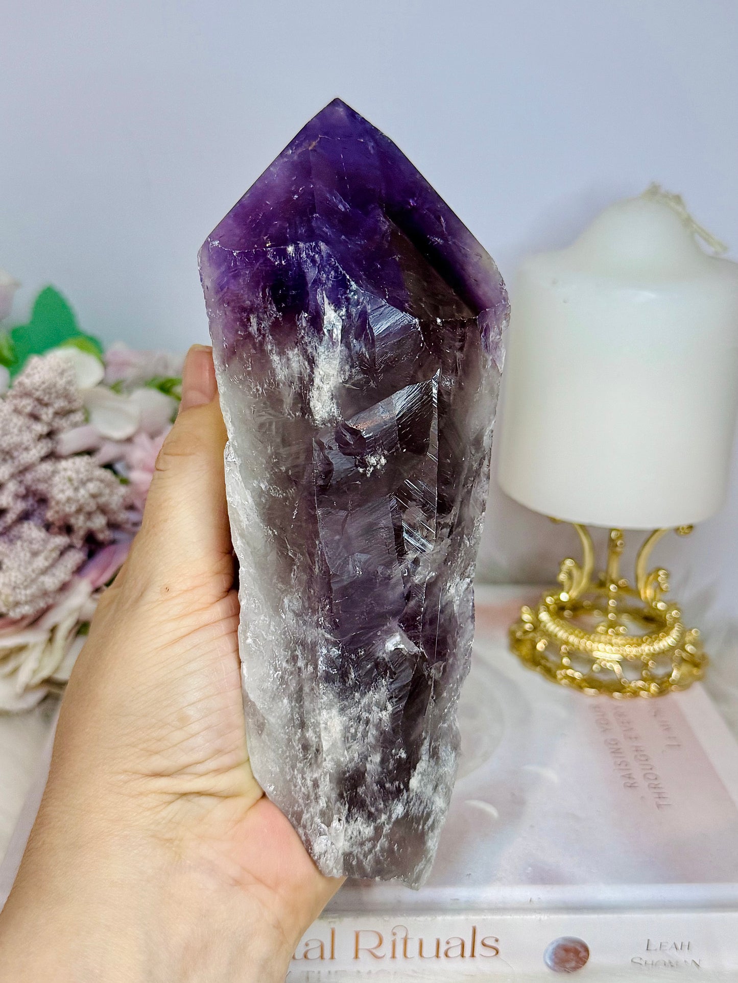 Large Amethyst Dog Tooth Point 18cm 696g