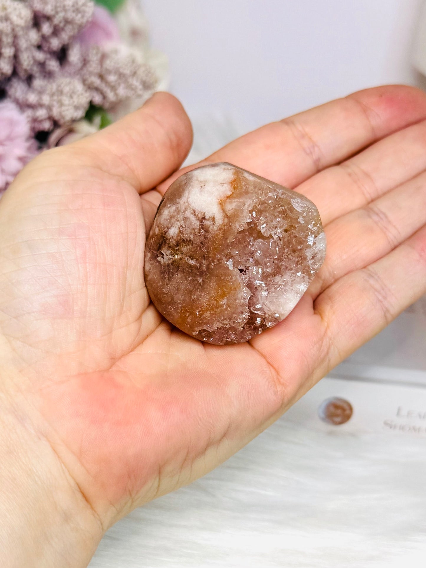 Small Pink Amethyst Druzy Freeform 69g