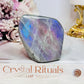 Natural Labradorite Polished Freeform With Gorgeous Pink Purple & Blue Flash 7cm