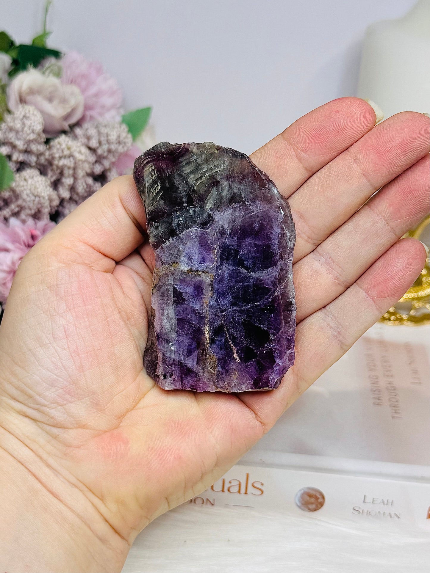 Purple Fluorite Slab 8cm