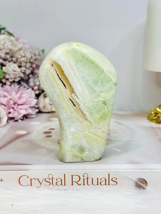 Natural Pistachio Calcite Freeform 10cm
