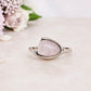 Sterling Silver Rose Quartz Ring Size 7