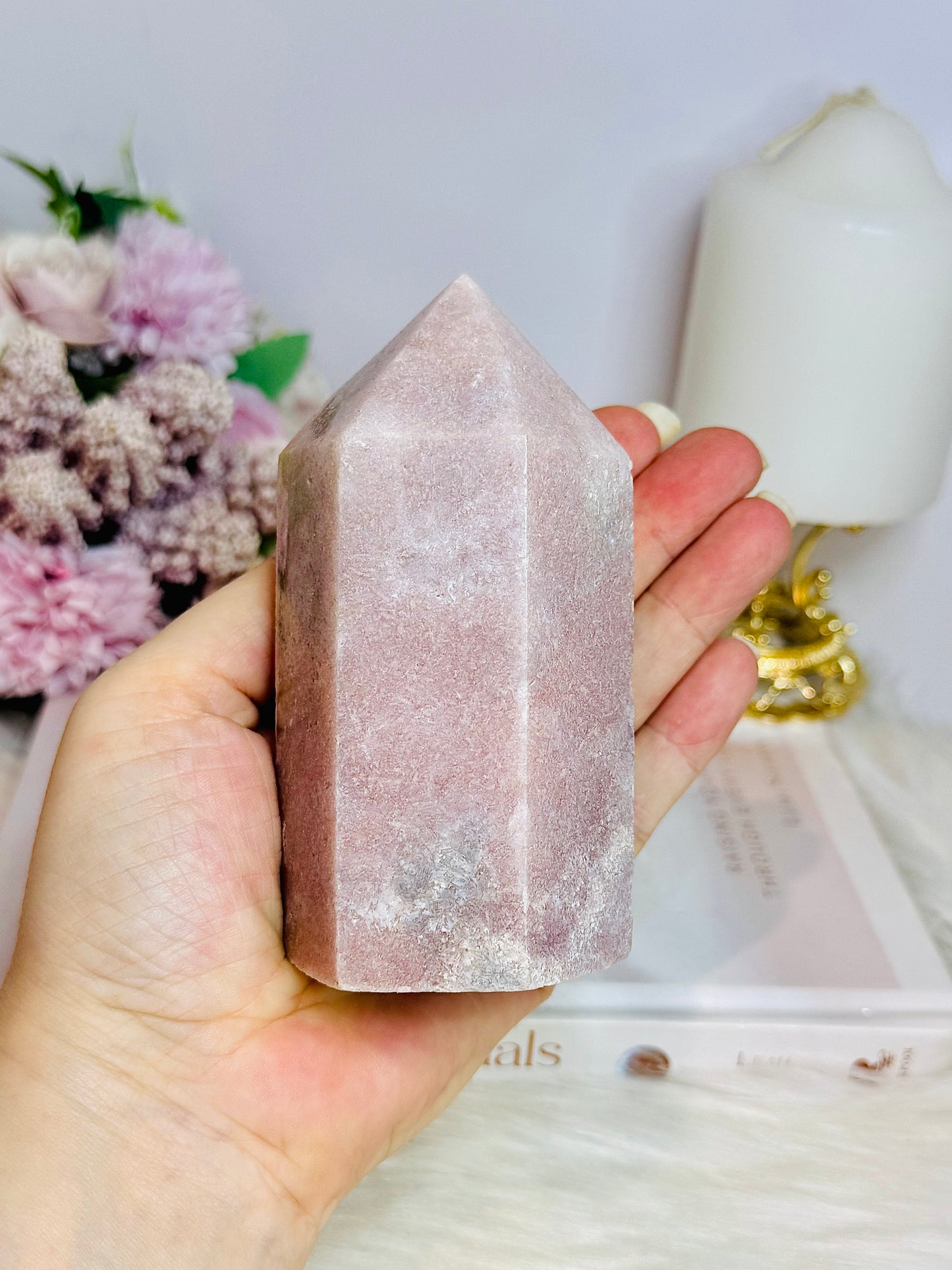 Chunky Pink Amethyst Tower 11cm 512g