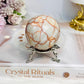 Red Vein Jasper Sphere on Stand 233g