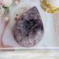 Fabulous Large 618gram Druzy Amethyst Chunky Carved Tear Drop | Flame From Brazil