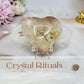 Pink Amethyst Heart On Stand 5cm