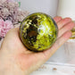 Green Opal Sphere On Stand 401g