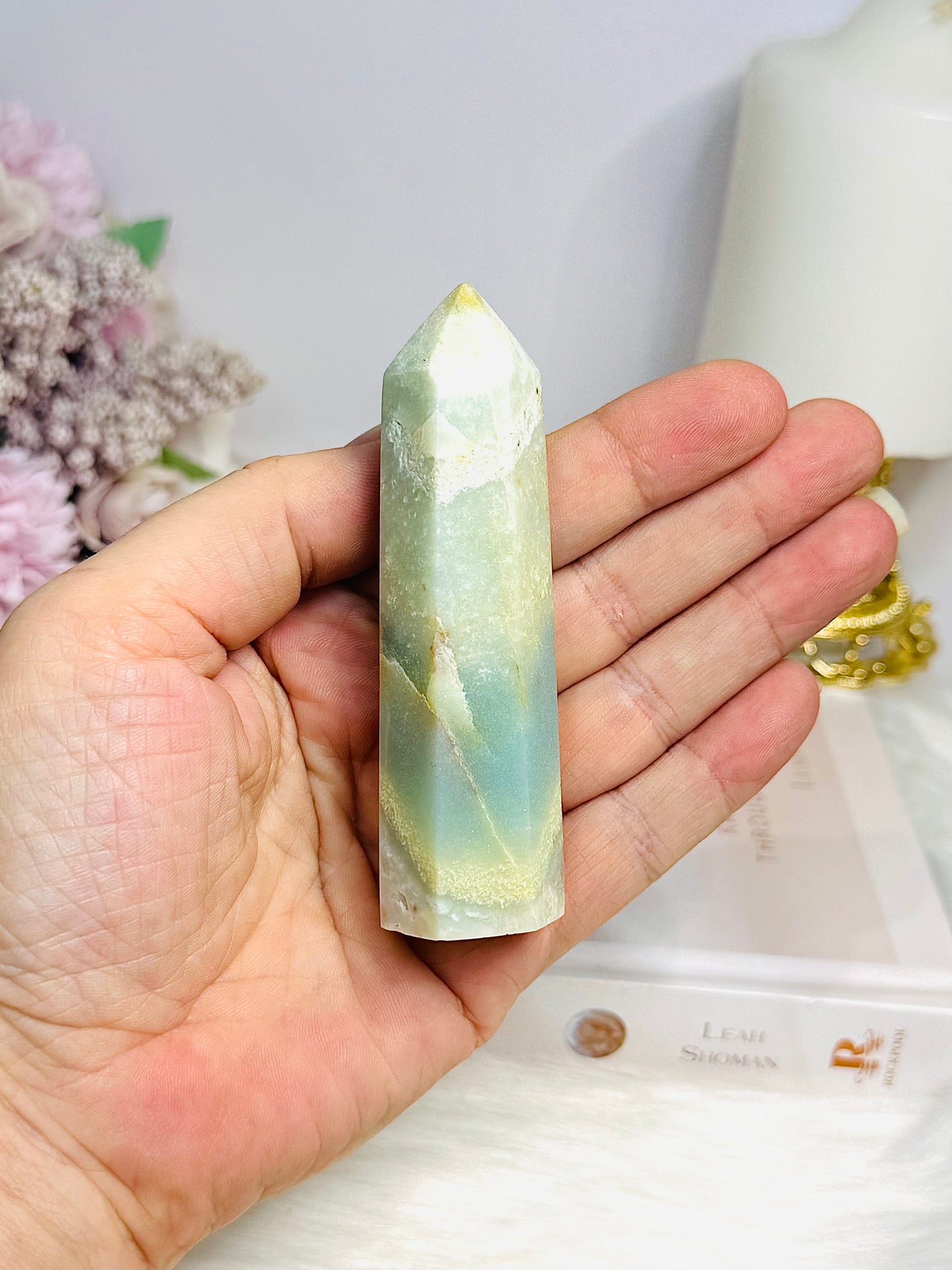Sky Blue Quartz Tower 9cm