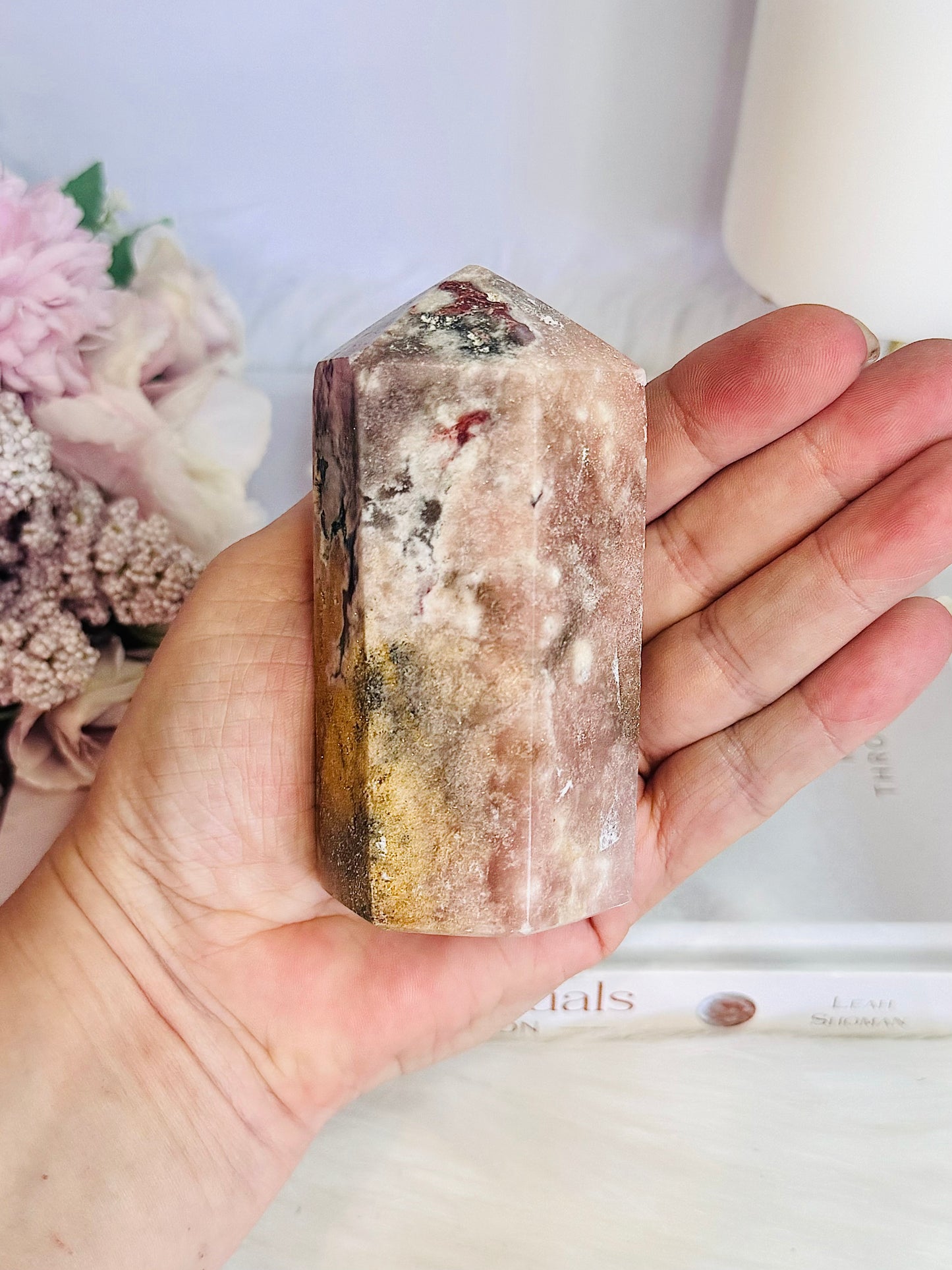 Chunky Druzy Pink Amethyst Tower 9.5cm