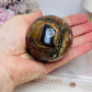 Volcano | Football Agate Sphere On Stand 260g