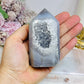 High Grade Druzy Agate Tower 250g