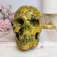 Huge Natural Stone Carved Realgar Skull 1.6KG