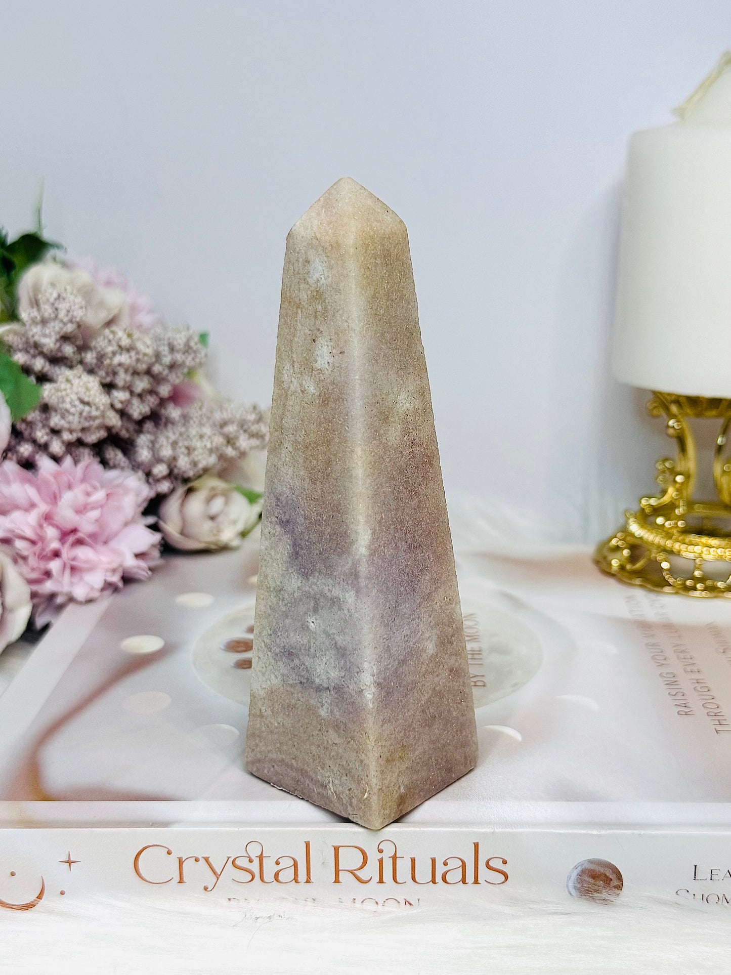 Natural Pink Amethyst Obelisk | Tower 13cm 235g