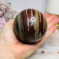 Large Zebra Rock Sphere on Stand 546g