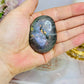 Labradorite Palm Stone with Purple Flash