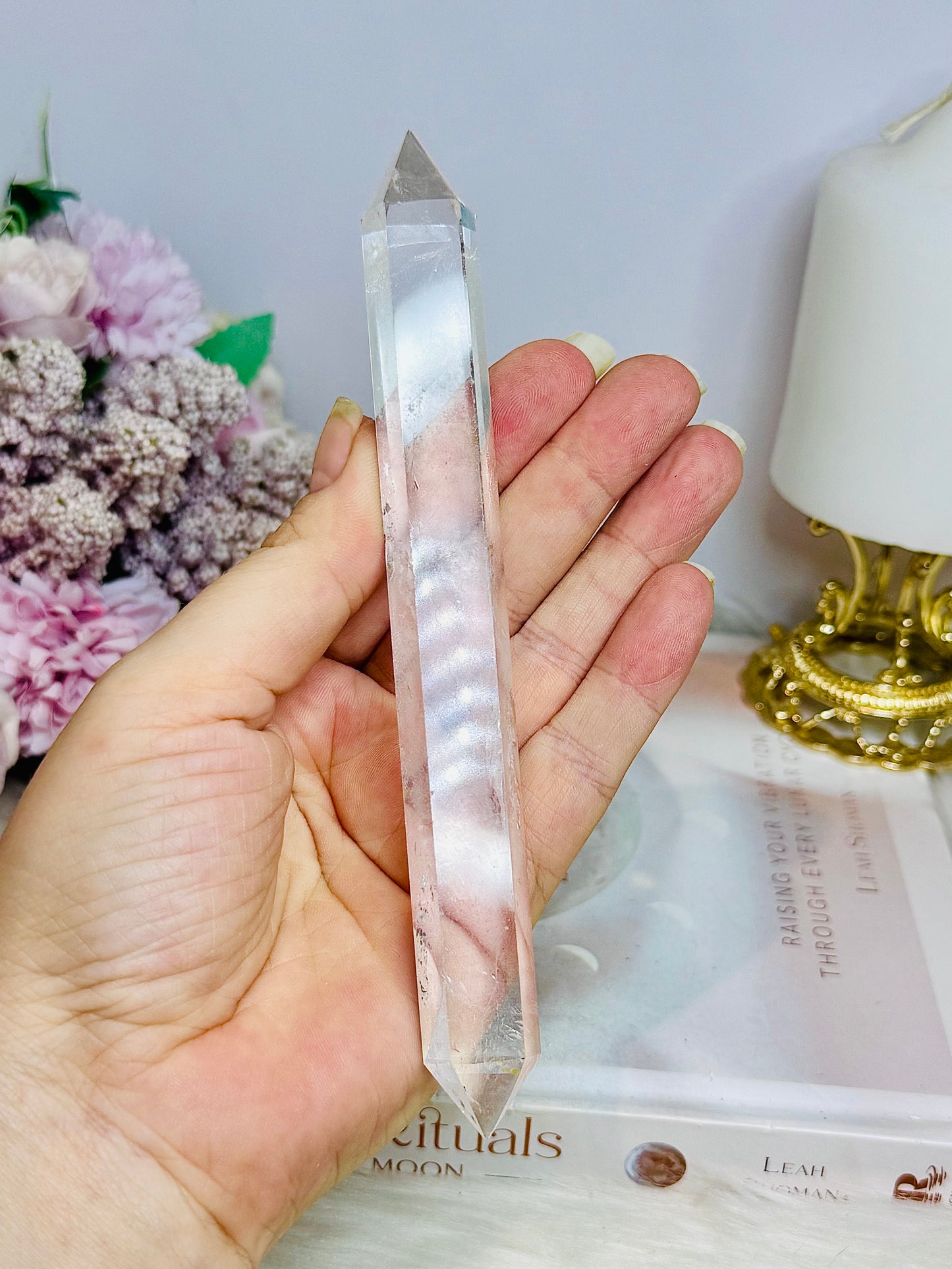 High Grade Clear Quartz Double Teeminated Point 16cm