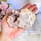 Chunky 10cm Thick Druzy Pink Amethyst Slab From Brazil