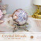 High Grade Flower Agate Sphere On Stand 195g