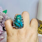 Sterling Silver 925 Turquoise Ring Size 9 In Gift Bag