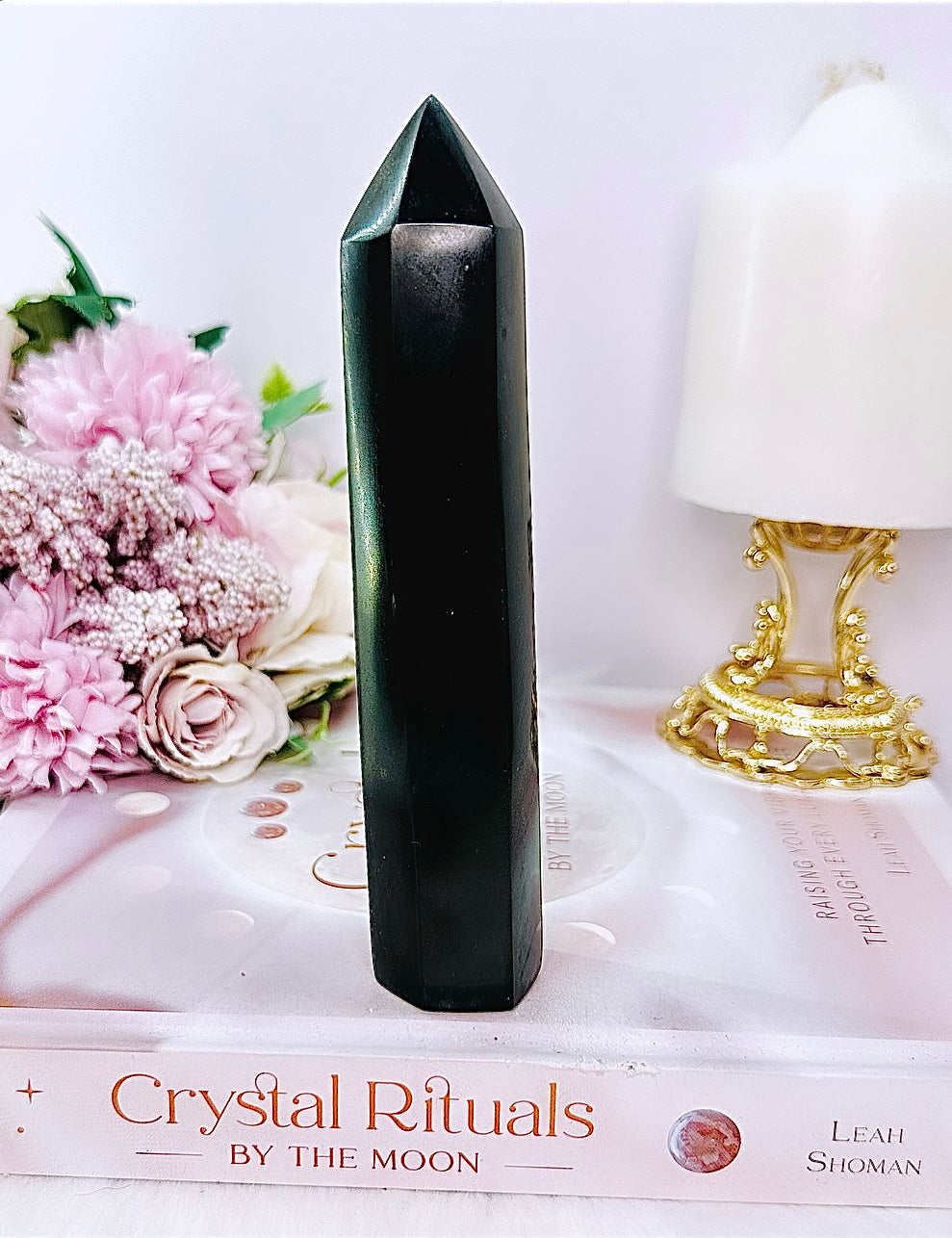 Strong Protective Stone ~ Beautiful Tall 15cm Black Tourmaline Tower