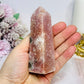 Pink Amethyst Druzy Tower | Obelisk 10.5cm