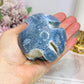 Rare Blue Coral Fossil Sphere on Stand 310g
