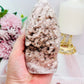 Large Pink Amethyst Druzy Freeform From Brazil 13.5cm 458grams
