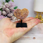 Amethyst Carved Heart On Stand From Brazil 6cm