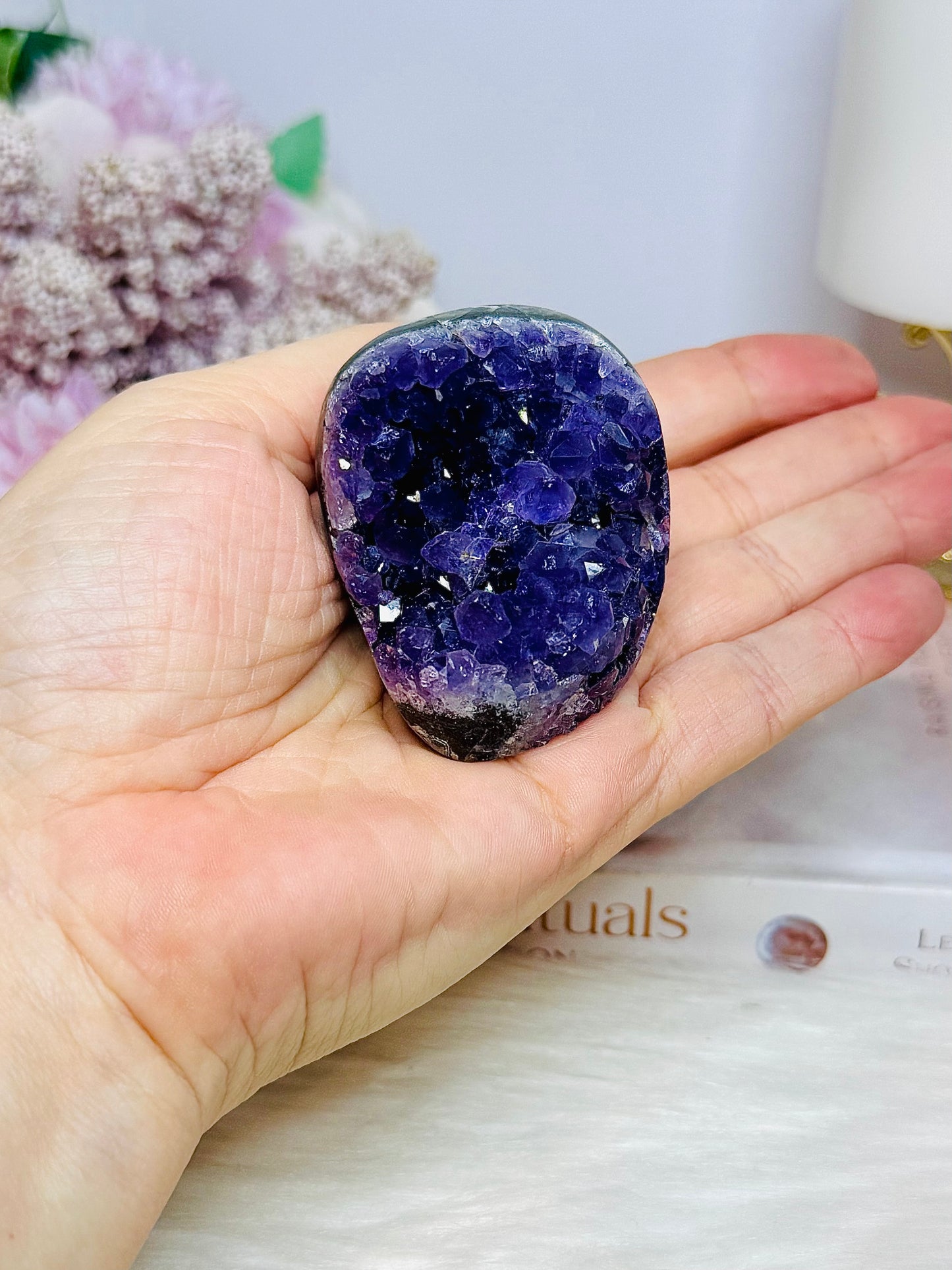 High Grade Amethyst Base Cut Cluster 115g