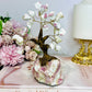 Natural Pink Tourmaline Carved Tree 14cm