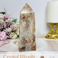 Pink Tourmaline Druzy Tower 12cm