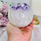 Absolutely Exquisite!!! Large Classy & Fabulous 654gram Druzy Amethyst Quartz Sphere On Stand With Rainbows ~ From Brazil ~ Note: Sphere has been discontinued as there is a slight chip on tip of druzy point