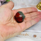 Set of 3 Crystal Planets ~ Lepidolite, Tigers Eye & Bloodstone
