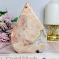 Large Pink Amethyst Carved Flame | Freeform 14cm 528g