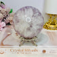 Large High Grade Purple Agate Sphere on Stand 851g
