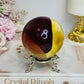 Large Mookaite Jasper Sphere on Stand 392g