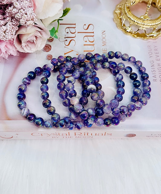 Beautiful Aura Amethyst Bracelet In Gift Bag $20 each