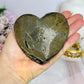 Amethyst Druzy Carved Heart 9cm 275g