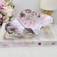 Large Chunky 17cm Shiny Purple Mica Natural Slab On Stand