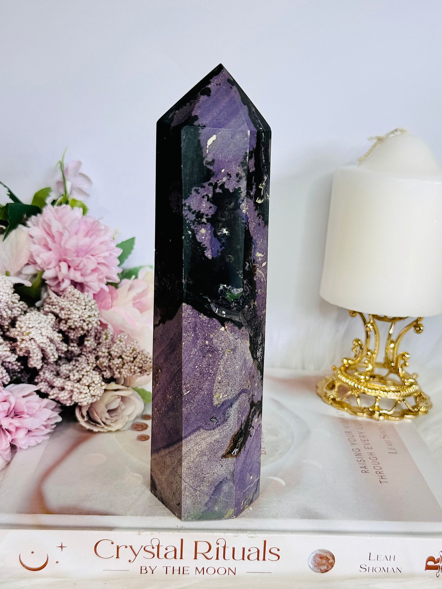 Stunning Large Chunky Root Fluorite Tower 19cm