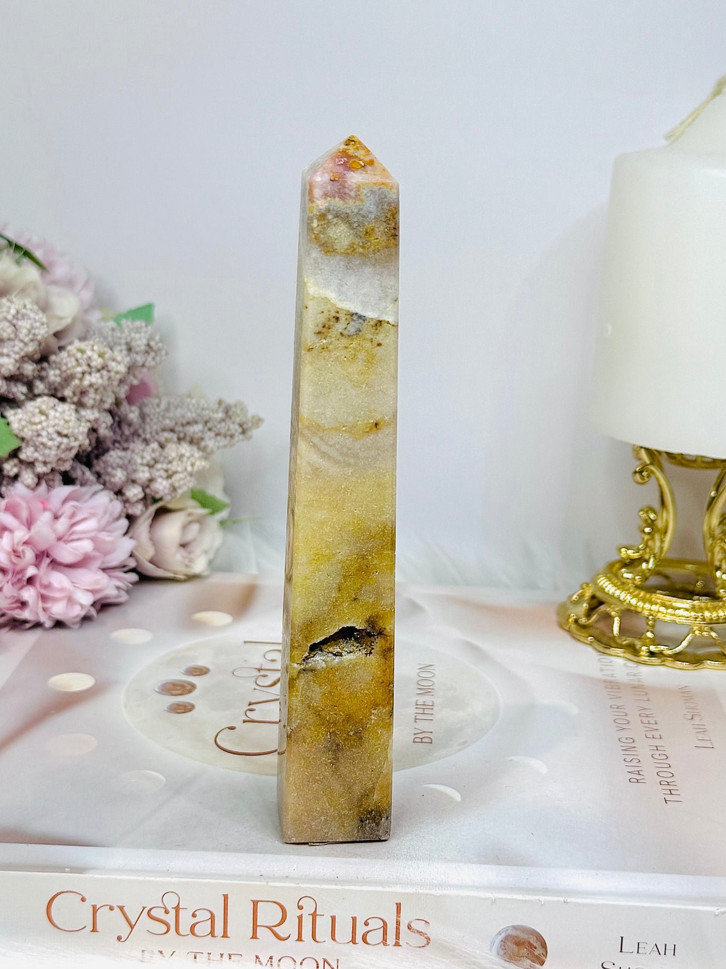 Pink Amethyst Druzy Tower 14.5cm