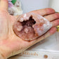 Druzy Pink Amethyst Tear Drop 8cm