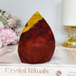 Mookaite Jasper Carved Flame 9.5cm