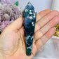 Moss Agate Tower | Wand on Stand 14cm