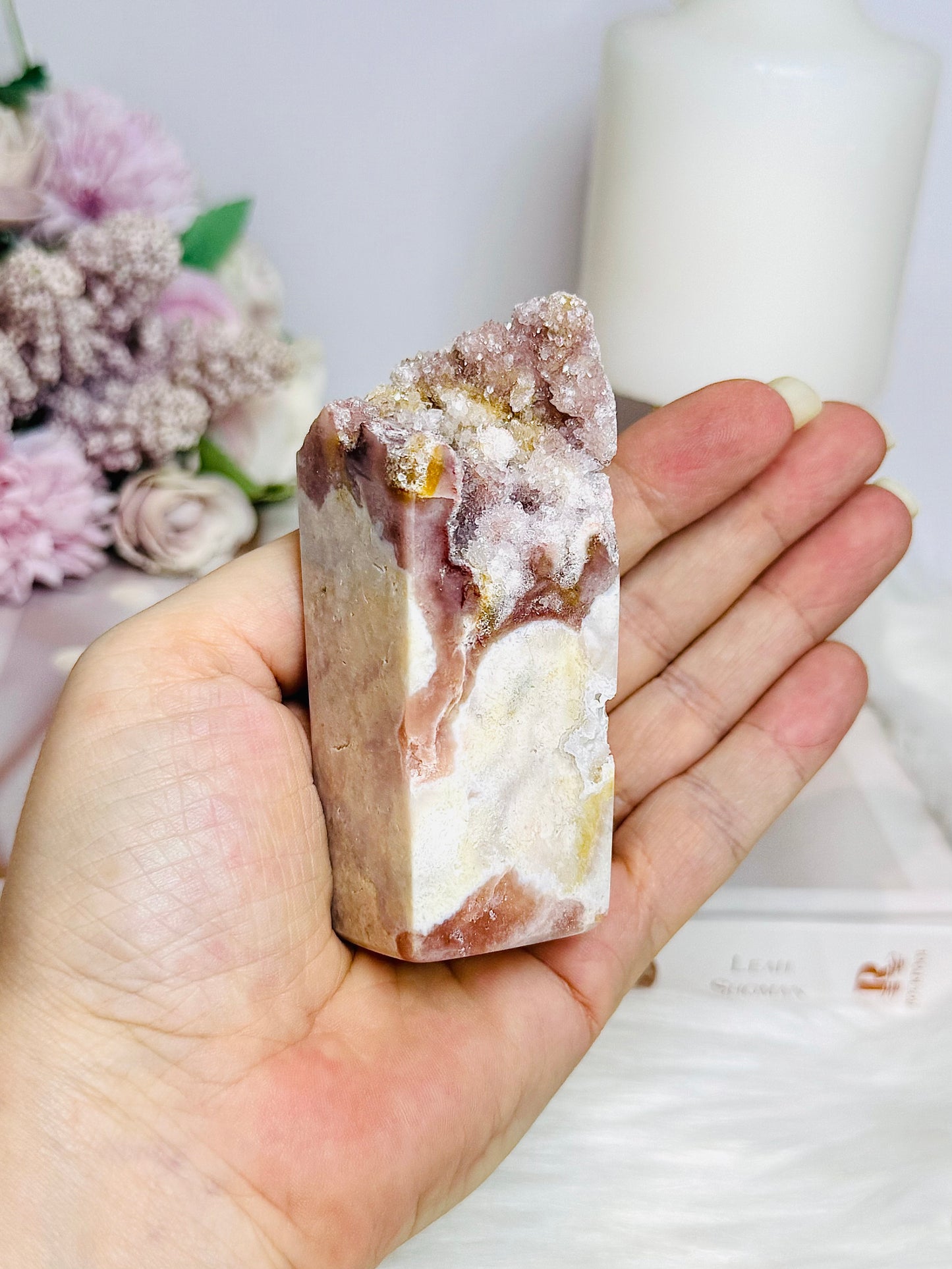 Pink Amethyst Druzy Freeform 9cm 189g