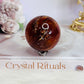 Carnelian Sphere on Small Stand 5cm