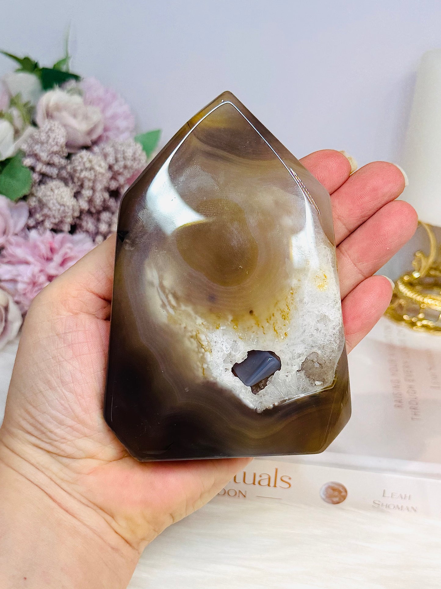 Druzy Agate Tower 12.5cm