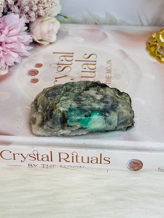 Natural Green Emerald Chunky Specimen 8cm