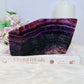 Natural Large Purple Fluorite Slab 16.5cm 550g (reduced as slab has scratches)